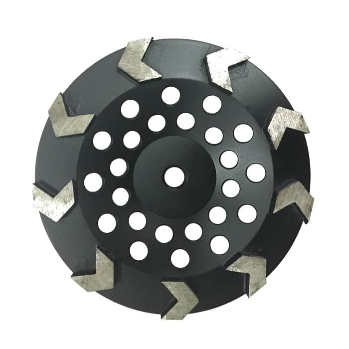7''/180mm Diamond Grinding Cup Wheels with 9 Arrow Segments (JOY-CW-A9)