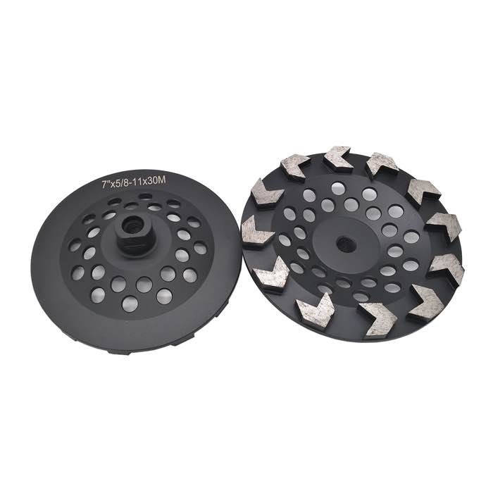 7''/180mm Diamond Grinding Cup Wheels with 12 Arrow Segments (JOY-CW-A12)