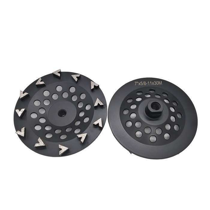 7''/180mm Diamond Grinding Cup Wheels with 12 Slim Arrow Segments (JOY-CW-SA12)