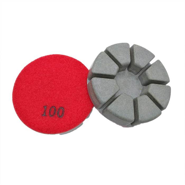 3'' 15mm Thickness Diamond Dry Polishing Pads for Concrete Floor (JOY-RFP-06)